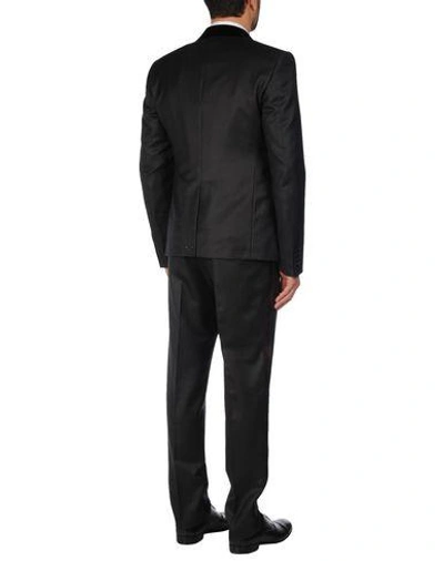 Shop Dolce & Gabbana Man Suit Steel Grey Size 40 Virgin Wool, Cotton, Polyester, Silk