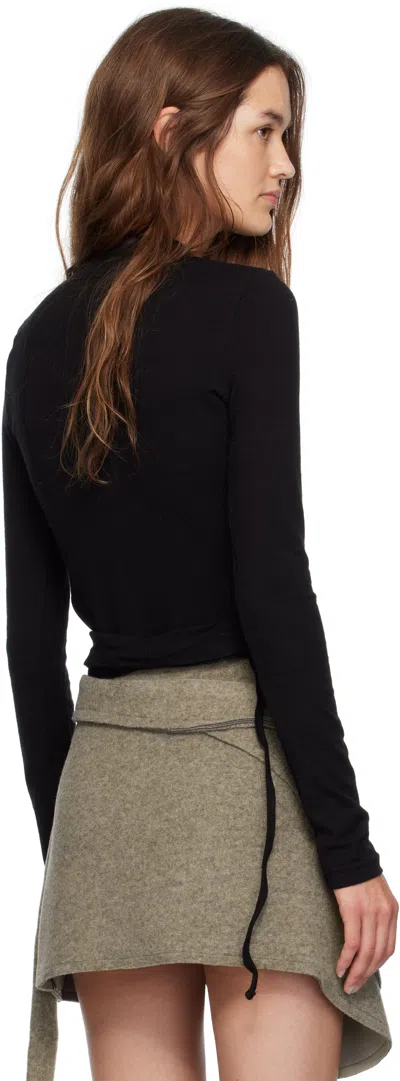 Ottolinger Double-closure Knit Cardigan In Black