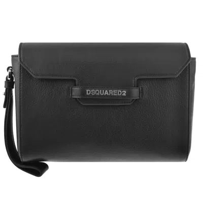 Dsquared2 Twin Clutch Bag In Black