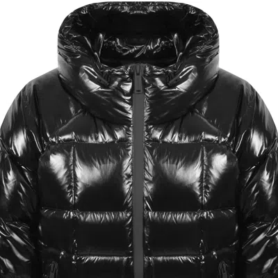 Dsquared2 3d Down Jacket In Nylon Trapuntato Urban-street Relaxed-fit Jacket In Black