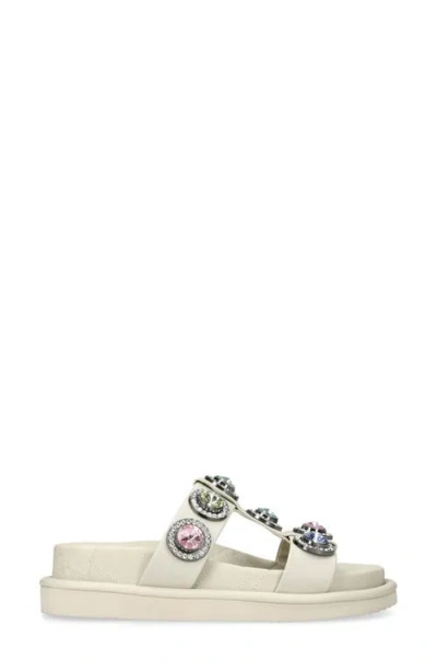 Kurt Geiger London Orson Crystal Slide Sandal In White