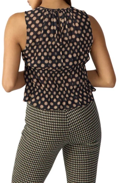 Sanctuary Medallion Print Shirred Top In Multi