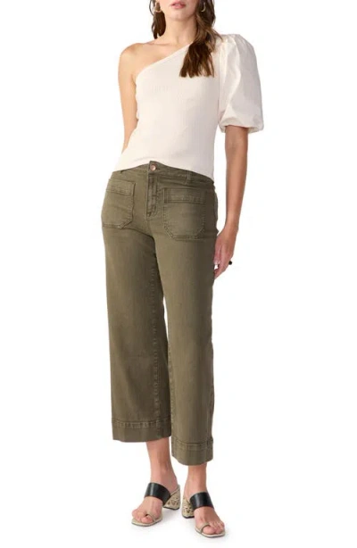 Sanctuary Off And Popping One Shoulder Top In Toasted Marshmallow