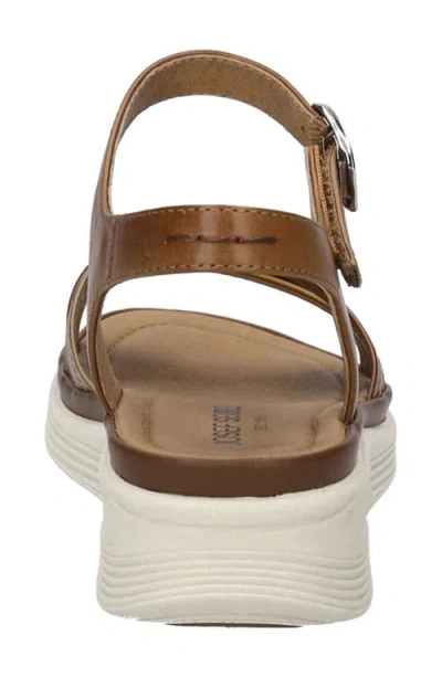 Josef Seibel Sevran Ankle Strap Platform Wedge Sandal In Brown