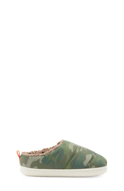 Nordstrom Rack Kids' Fleece Lined Puff Slipper In Green