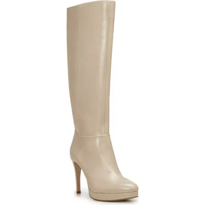 Vince Camuto Valeria Knee High Platform Boot In Neutral