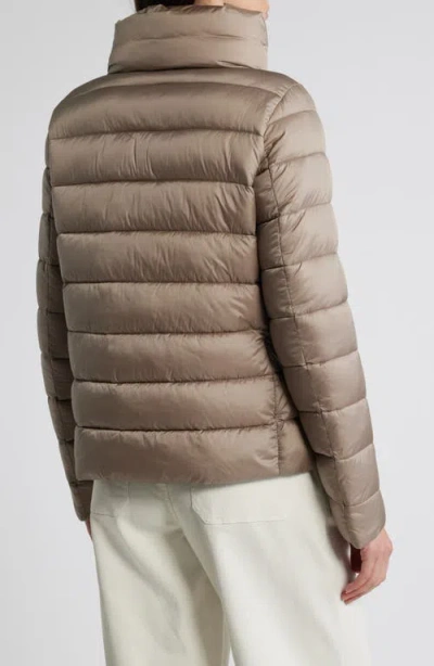 Save The Duck Elsie Water & Wind Repellent Puffer Jacket In Brown