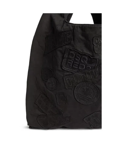 Dsquared2 Double Handle Handbag In Black