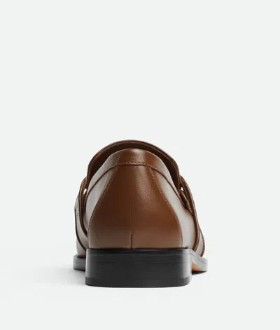 Bottega Veneta Astaire Knot Leather Loafers In Brown