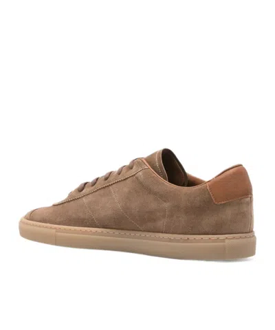 Common Projects Field Trainer Sneakers In Camel Suede In Multi