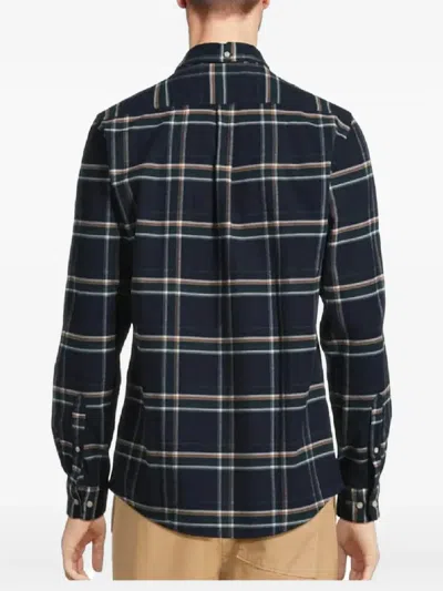Barbour Plaid Long-sleeve Shirt In Blue
