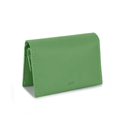 Godi. Women's Handmade Leather Coin & Card Wallet - Sea Green
