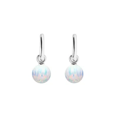 Ora Pearls Women's Aetia Ice Opal Earrings - Silver In Gray