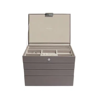 Stackers Women's Neutrals  Mink Classic Jewelry Box Set Of Four In Gray