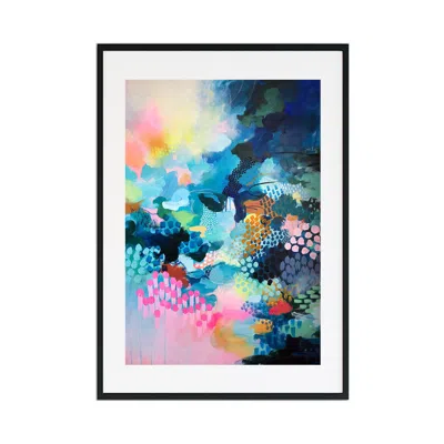 Jessica Slack Studio Blue / Pink / Purple Enchanted - Large Abstract Print In Multi