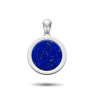 Rahul Patel Collection Men's Blue / Silver Genesis Lapis Lazuli Amulet In Multi