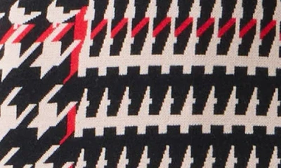 Akris Punto Mixed Houndstooth Check Stretch Virgin Wool Knit Skirt In Multi