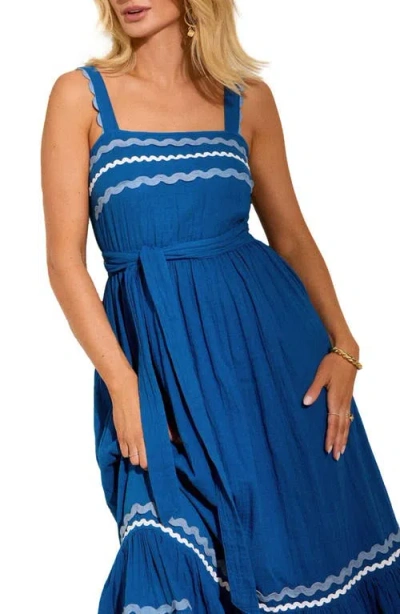 Friends Like These Rick Rack Trim Maxi Dress In Blue | ModeSens