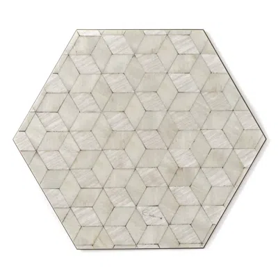 E. Inder Designs Green / Neutrals Four Small Placemats In Scandinavian Style Neutral Colours. Heat Resistant Melamine In Gray