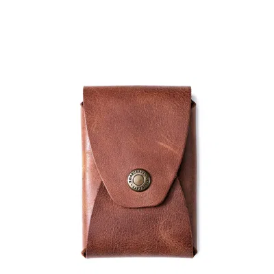 Roarcraft Women's Brown Envelope Card Holder - Efes - Tobacco In Brown
