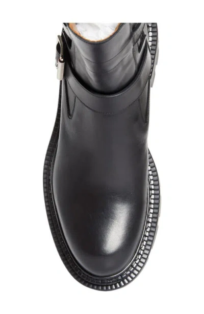 Christian Louboutin Oxybootie College Lugged Engineer Boot In Black