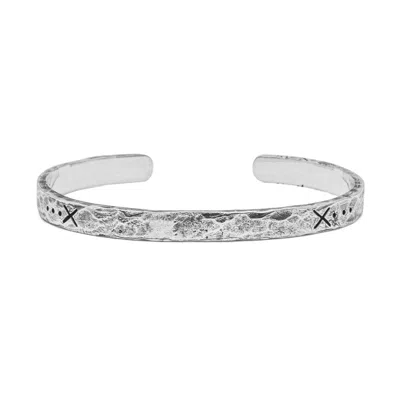 Haze & Glory Men's The Salvation Bangle - Silver In Silver