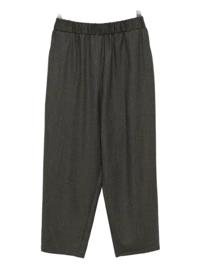 Dušan Elastic-waist Trousers In Gray