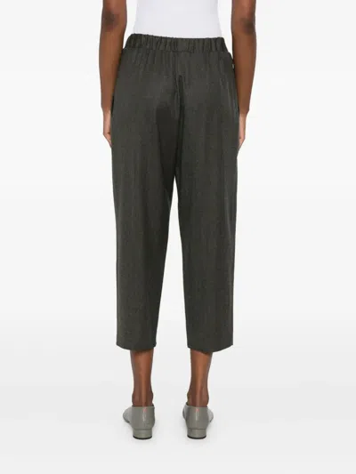 Dušan Elastic-waist Trousers In Gray
