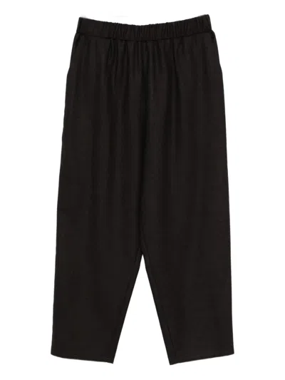 Dušan Elasticated-waist Trousers In Brown