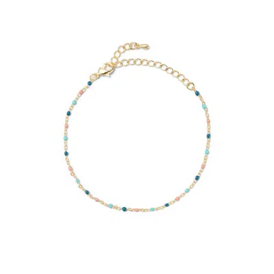 Undefined Jewelry Men's Gold / Green / Blue Under The Sea Bracelet_m Mmrz In Multi