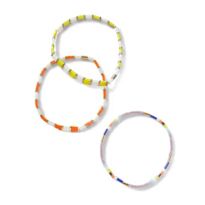 Undefined Jewelry Men's Japanese Square Beaded Bracelet Set