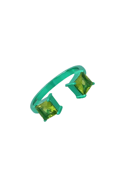 Lavani Jewels Women's Togusa Green Ring In Green