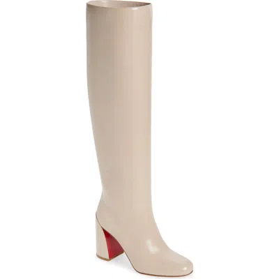 Christian Louboutin Janitta Knee High Boot In White