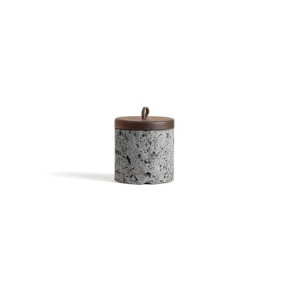 And Jacob Grey Especiero Jar Medium - Lava Stone In Gray