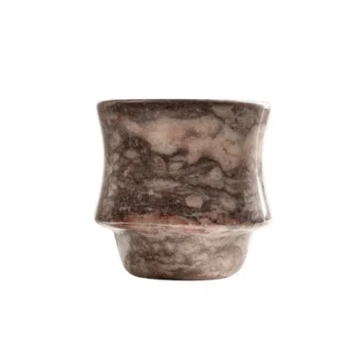 Anatoliacraft Handcrafted Red Marble Tumbler In Brown