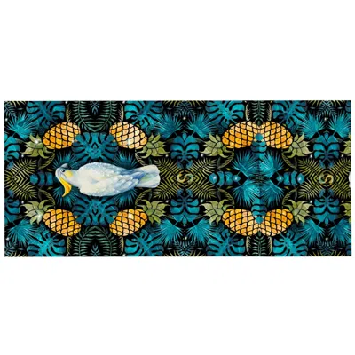 Suki Wang London Lush Tropics Beach Towel In Multi