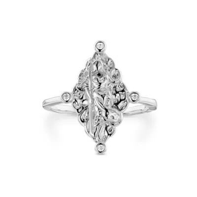 Aaria London Women's Goddess Selena Ring - Silver In Silver