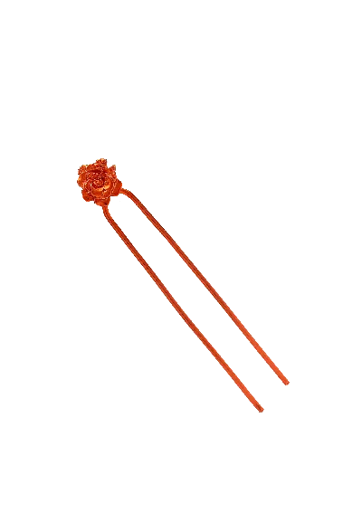 Lavani Jewels Women's Lola Orange Hairpin In Orange