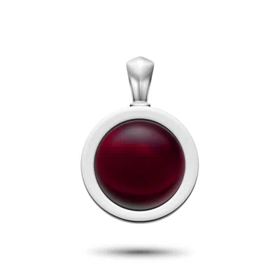 Rahul Patel Collection Men's Red / Silver Genesis Indian Garnet Amulet In Multi