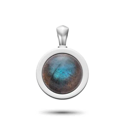 Rahul Patel Collection Men's Blue / Grey / Silver Genesis Labradorite Amulet In Multi