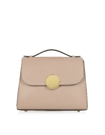 Le Parmentier Women's Neutrals Bombo Top-handle Satchel Bag W/strap - Neutral In Multi