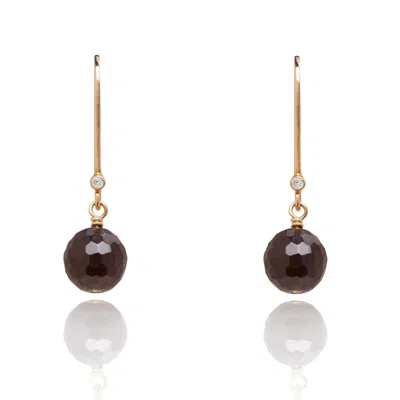 Kaizarin Women's Red January Birthstone Earrings In Garnet In Red