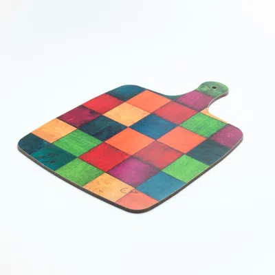 E. Inder Designs Two Chopping Board Paddles In Colours Of The Rainbow. One Standard And One Small. They Will Brighten In Multi
