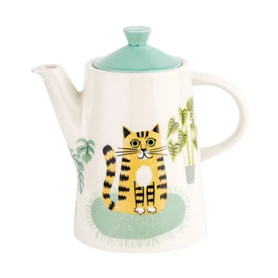 Hannah Turner Cat Teapot In Multi