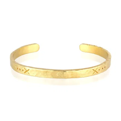 Haze & Glory Men's Gold The Salvation Bangle In Gold