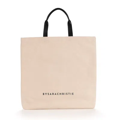 Bysarachristie Women's Black / Neutrals The Keep It Simple Shopper - Natural In Black