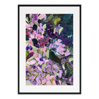Jessica Slack Studio Purple Lavender Flutter - Abstract Floral Print In Multi