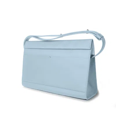 Godi. Women's Blue / White The Christy Handmade Adjustable Shoulder Bag - Ice Blue In Multi