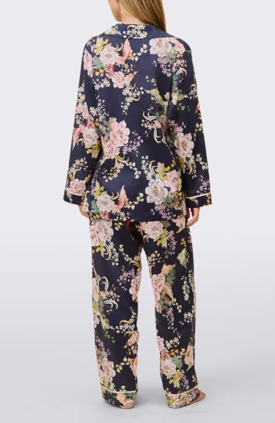 Papinelle Betsy Cotton Sateen Pajamas In Blue