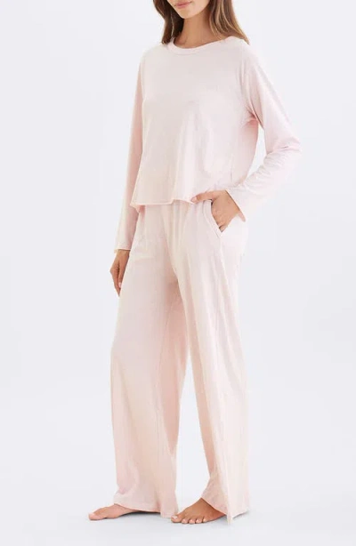 Papinelle Jada Organic Cotton Pajamas In Pink